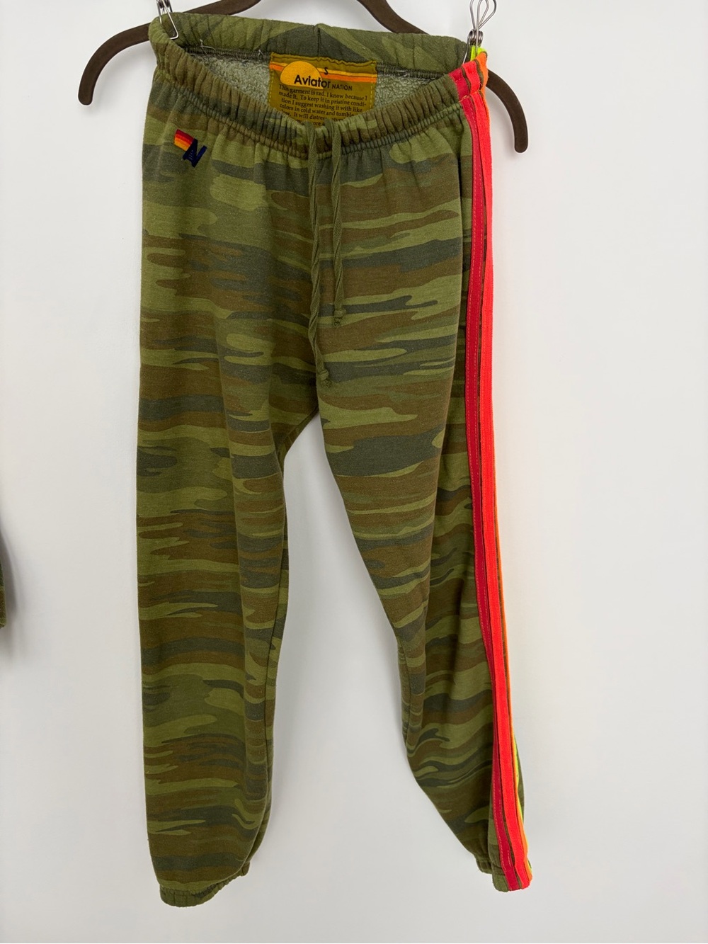 Aviator Nation Camo Drawstring Sweatpants